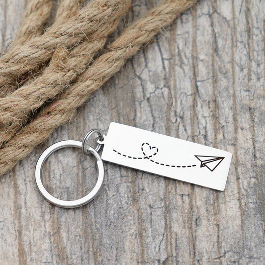 Love Personalized Stainless Steel Keychain